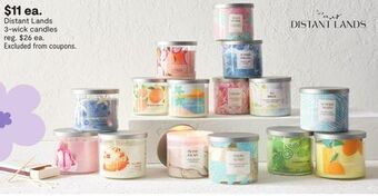 JC Penney Distant lands 3-wick candles offer