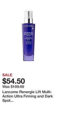 Kohl's Lancome renergie lift multi-action ultra firming and dark spot correcting moisturizer spf 30 offer