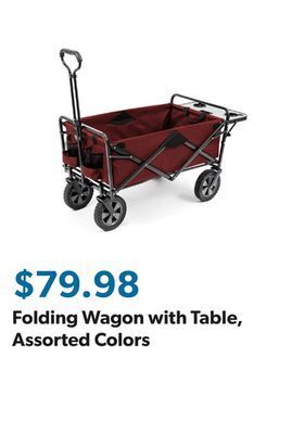 Sam's Club Folding wagon with table, assorted colors offer