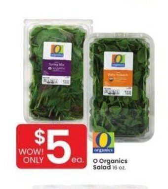 Albertsons O Organics Salad offer