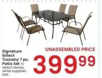 Albertsons Signature Select Tuscany 7 pc. Patio Set offer