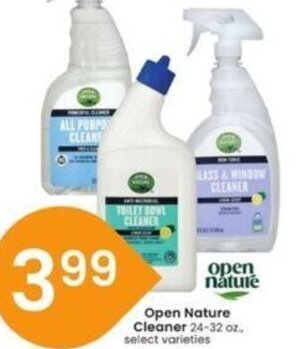 Albertsons Open Nature Cleaner offer
