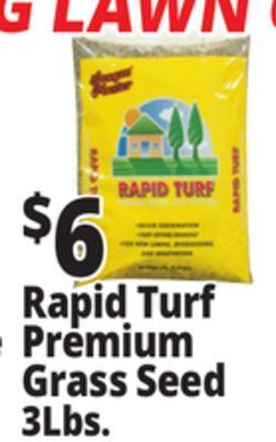 Ocean State Job Lot Rapid turf premium grass seed mixture, 3 lbs offer