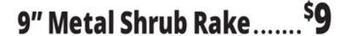 Ocean State Job Lot 9 steel tine shrub rake offer