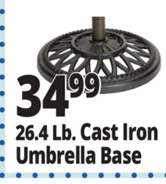 Ocean State Job Lot Cast iron patio umbrella base, 26 lbs offer