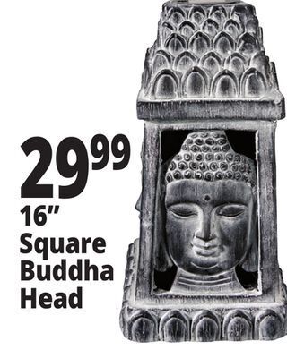Ocean State Job Lot 16 square buddha head offer