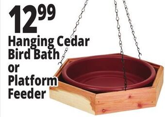 Ocean State Job Lot Cedar bird bath feeder offer