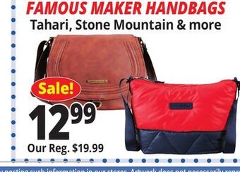 Ocean State Job Lot Famous maker handbags offer