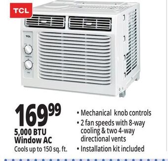 Ocean State Job Lot Tcl 5,000 btu window air conditioner offer