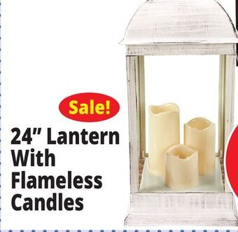 Ocean State Job Lot 24 lantern with flameless candles offer