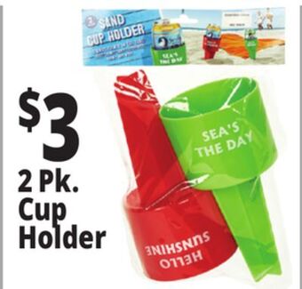 Ocean State Job Lot Sand cup holder, 2 pack offer