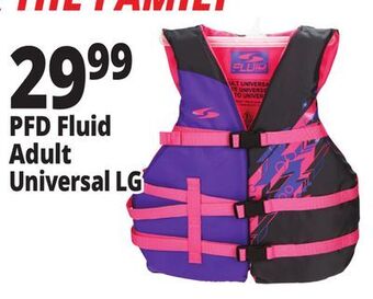 Ocean State Job Lot Fluid universal adult life vest, large offer