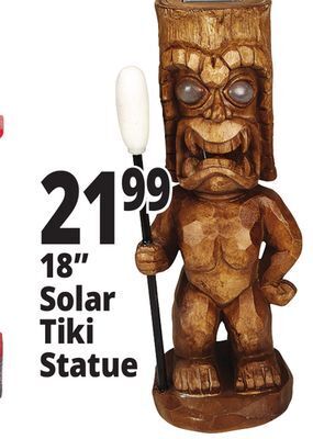 Ocean State Job Lot Solar tiki led light, 18 offer