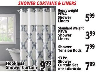 Ocean State Job Lot Shower liners offer