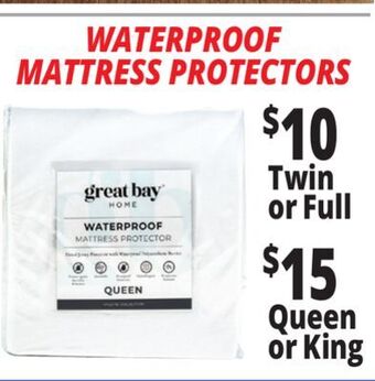 Ocean State Job Lot Mattress protectors offer