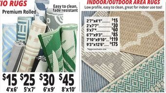 Ocean State Job Lot Reversible outdoor rugs offer