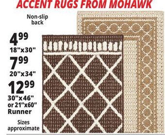 Ocean State Job Lot Mohawk accent rugs offer