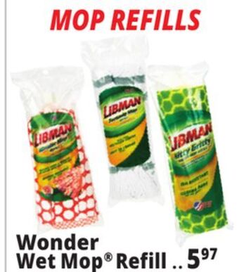 Ocean State Job Lot Wonder wet mop refill offer
