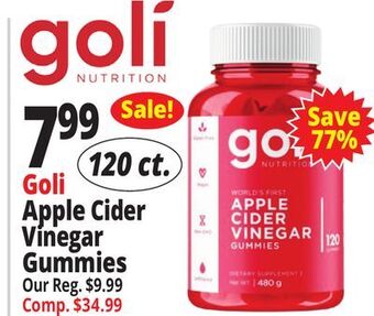 Ocean State Job Lot Goli apple cider vinegar gummies offer