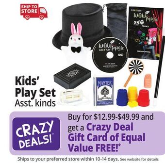 Ocean State Job Lot Kids' play sets offer