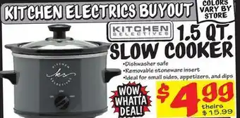 Ollie's 1.5 qt. slow cooker offer