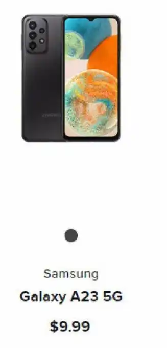 Boost Mobile Samsung Galaxy A23 5G offer