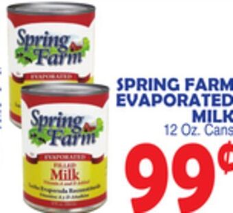 Bravo Supermarkets Spring farm evaporated milk offer