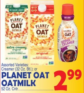 Bravo Supermarkets Planet oat oatmilk offer