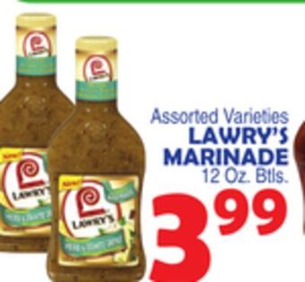 Bravo Supermarkets Lawry's marinade offer