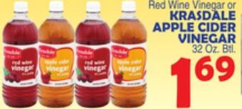 Bravo Supermarkets Krasdale apple cider vinegar offer