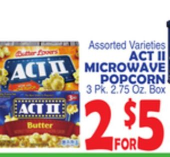 Bravo Supermarkets Act ii microwave popcorn offer