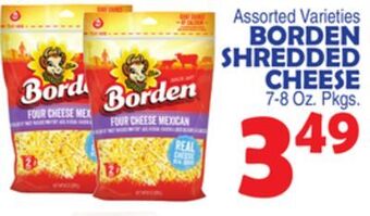 Bravo Supermarkets Borden shredded cheese offer