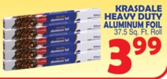Bravo Supermarkets Krasdale heavy duty aluminum foil offer