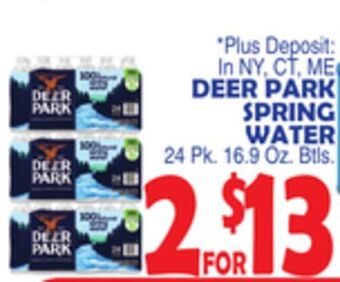 Bravo Supermarkets Deer park spring water offer