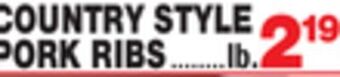 Bravo Supermarkets Country style pork ribs offer