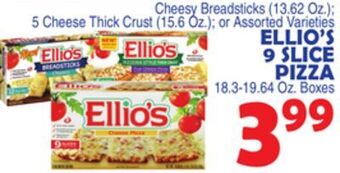 Bravo Supermarkets Ellio's 9 slice pizza offer