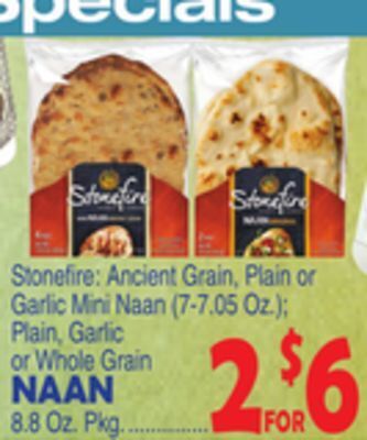 Bravo Supermarkets Naan offer