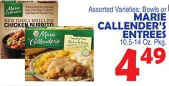 Bravo Supermarkets Marie callender's entrees offer