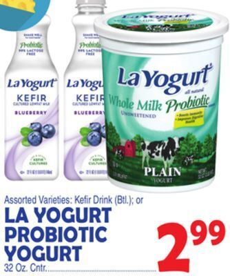 Bravo Supermarkets La yogurt probiotic yogurt offer
