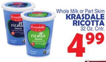 Bravo Supermarkets Krasdale ricotta offer
