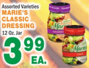 Bravo Supermarkets Marie's classic dressing offer