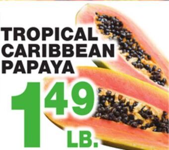 Bravo Supermarkets Tropical caribbean papaya offer