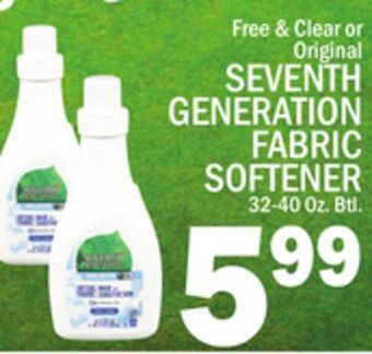 C Town Seventh generation fabric softener offer