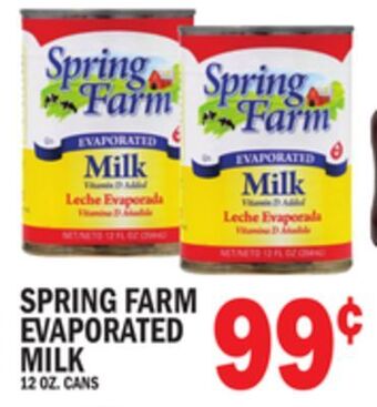 C Town Spring farm evaporated milk offer