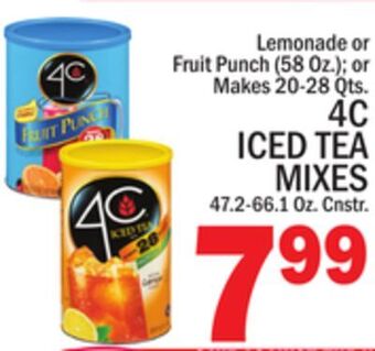 C Town 4c iced tea mixes 47.2-66.1 oz. cnstr. offer