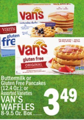 C Town Van's waffles 8-9.5 oz. box offer