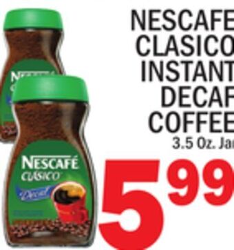 C Town Nescafe clasico instant decaf coffee offer