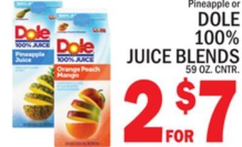 C Town Dole 100% juice blends offer