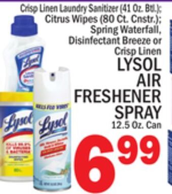 C Town Lysol air freshener spray 12.5 oz. can offer