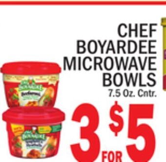 C Town Chef boyardee microwave bowls offer